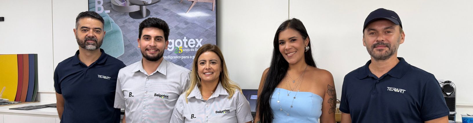 Terart Design no showroom da Belgotex